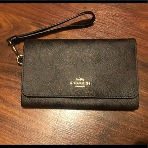 Coach phone/wallet wristlet